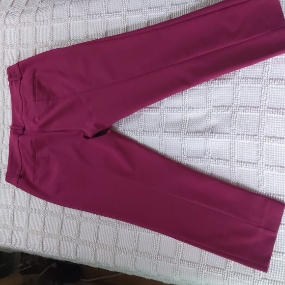 Loft Burgundy Modern Skinny Ankle pant size 10 - Picture 6 of 14